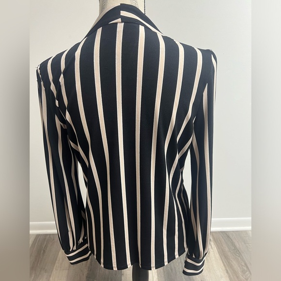 Wrap Front Striped Blouse! - Picture 2 of 13